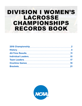 Division I Women's Lacrosse Championships