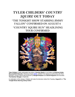 Tyler Childers' Country Squire out Today