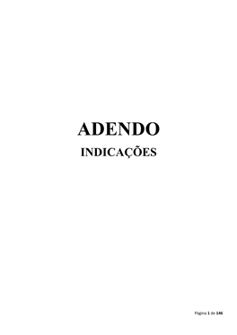 Adendo Indicações