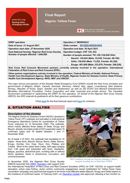 Final Report Nigeria: Yellow Fever