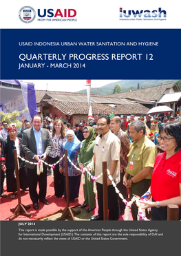 Quarterly Progress Report 12 January - March 2014