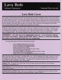 Lava Beds Caves