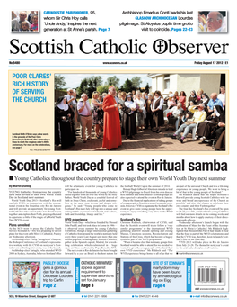Scotland Braced for a Spiritual Samba