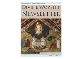 Divine Worship Newsletter