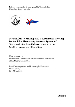 Medgloss Workshop and Coordination Meeting for the Pilot Monitoring Network System of Systematic Sea Level Measurements in the Mediterranean and Black Seas