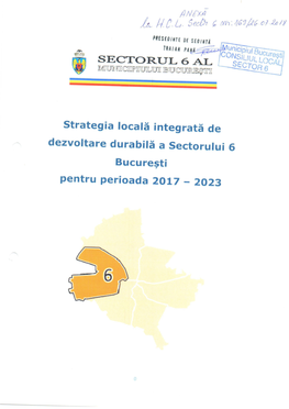 Strategia Locală Integrată De Dezvoltare Durabilă a Sectorului 6 București