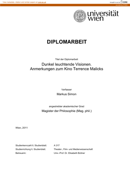 Diplomarbeit