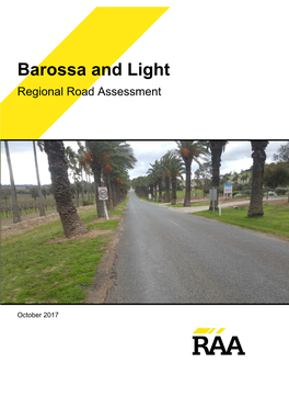 Barossa and Light Regional Road Assessment