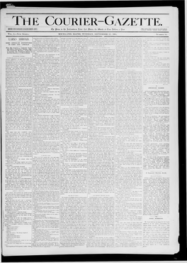 Courier Gazette : September 22, 1885