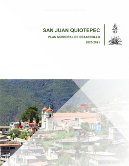 Plan Municipal De Desarrollo San Juan