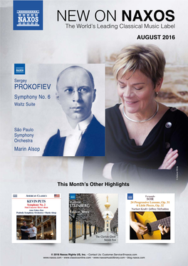 New on Naxos | August 2016