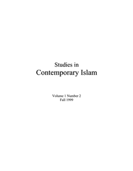 Contemporary Islam 1 (1999), 2:1–15