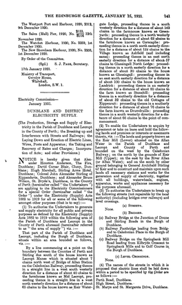 THE EDINBURGH GAZETTE, JANUARY 55, Id21. (A) STREETS. None. (B) BRIDGES