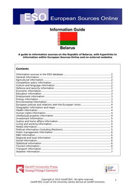 Information Guide Belarus