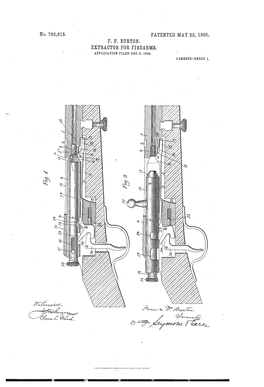 Extractor for Firearms, Application Filed Deo, 6, 1904, 2 Sheets-Sheet 1