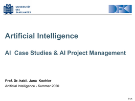 Artificial Intelligence AI Case Studies and Project Management