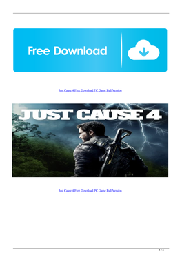 Just Cause 4 Free Download PC Game Full Version