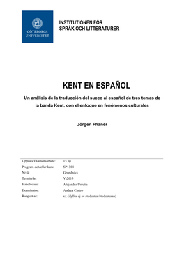 Kent En Español