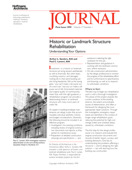 Historic Or Landmark Structure Rehabilitation Understanding Your Options