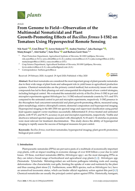 From Genome to Field—Observation of the Multimodal Nematicidal And