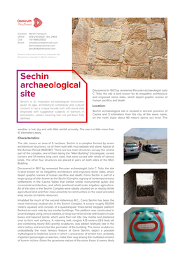 Sechin Archaeological Site