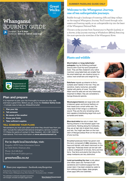 Whanganui Journey Paddling Guide