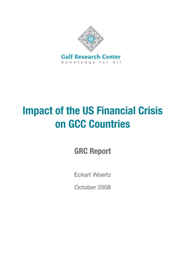 Impact of the US Financial Crisis on GCC Countries