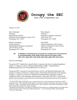 Occupy the SEC