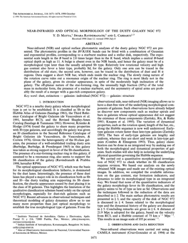 Near-Infrared and Optical Morphology of the Dusty Galaxy Ngc 972 Y