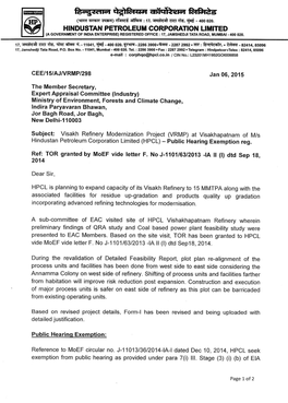 Hindustan Petroleum Corporation Limited (A Government of India Enterprise) Registered Office : 17, Jamshedji Tata Road, Mumbai - 400 020