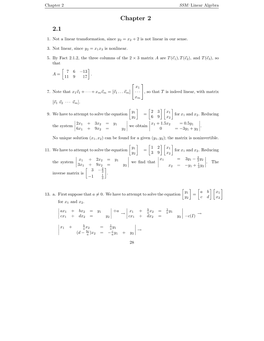 Chapter 2 SSM: Linear Algebra