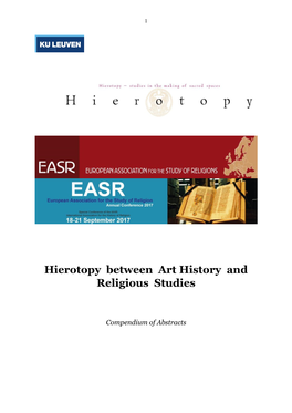 Hierotopy Between Art History and Religious Studies