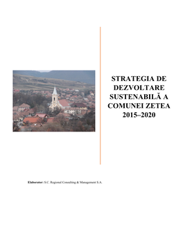 Strategia De Dezvoltare Sustenabilă a Comunei Zetea