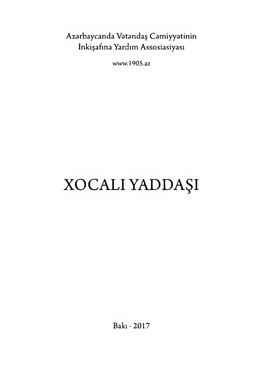 Xocali Yaddaşi