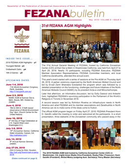 FEZANA Bulletin 2018 05
