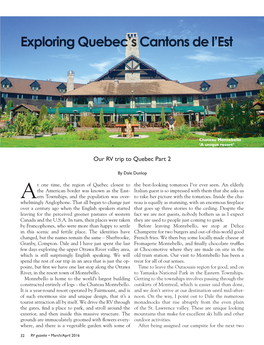 RV Gazette Story on Quebec Part 2