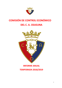 Comisión De Control Económico Del C. A. Osasuna