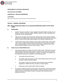 Editor's Notes Follow the Text of the Rules at the End of This CCR Document