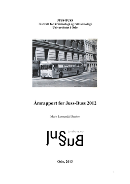 Årsrapport for Juss-Buss 2012