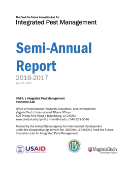 Integrated Pest Management 2016-2017