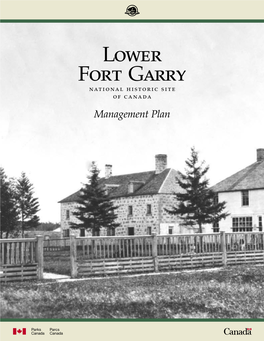 Lower Fort Garry National Historic Site Management Plan
