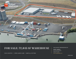 For Sale: 72,845 Sf Warehouse Kevin S