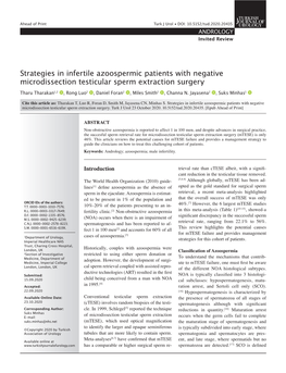 Strategies in Infertile Azoospermic Patients with Negative Microdissection Testicular Sperm Extraction Surgery