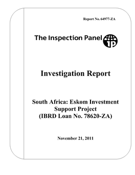 Investigation Report