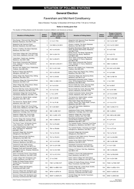 Situation of Polling Stations