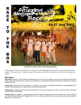 Amazing Singapore Race Experience