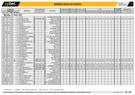 Midweek Regular Coupon 19/06/2021 08:54 1 / 2