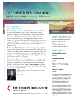 First United Methodist Church to Our Website