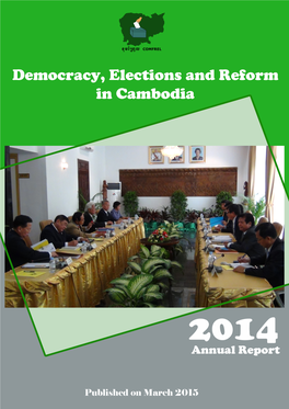 Democracy, Elections and Reform Annual Report COMFREL 2014