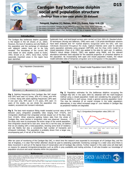 Cardigan Bay Bottlenose Dolphin Social and Population Structure